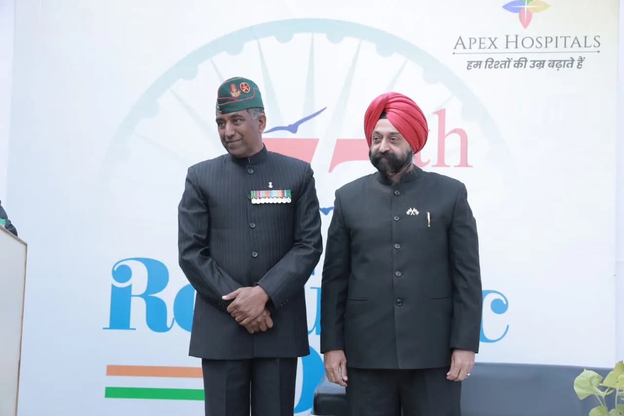 Apex Hospitals Celebrates the 77th Republic Day at Malviya Nagar Unit